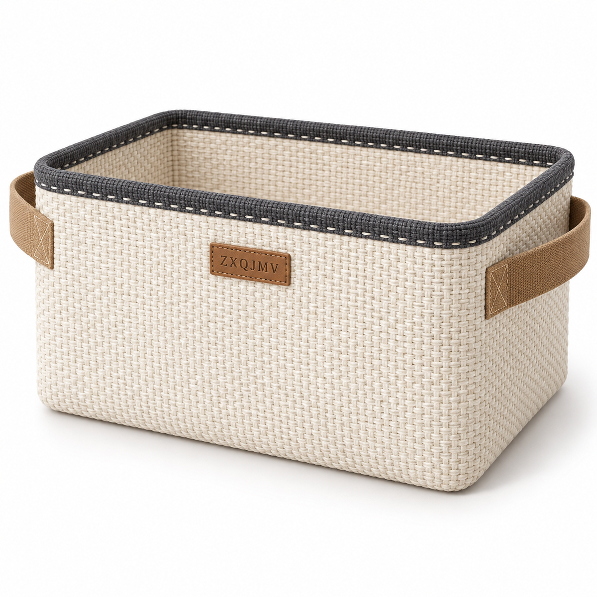 ZXQJMV Woven Fabric Storage Basket