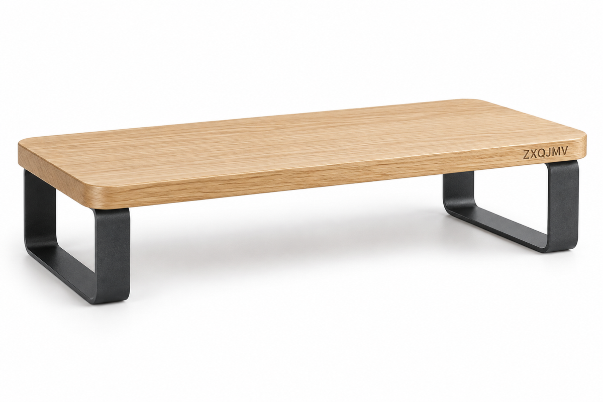 ZXQJMV Elevated Wooden Monitor Stand